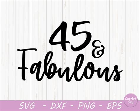 And Fabulous Svg Birthday Svg Birthday Svg Dxf Png Etsy