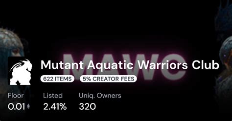 Mutant Aquatic Warriors Club Collection Opensea Pro