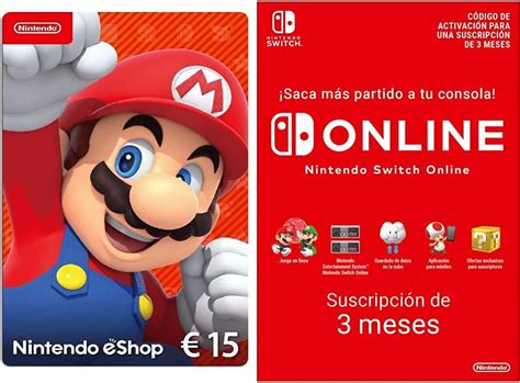 Nintendo Eshop Tarjeta De Regalo Nintendo Switch Online Meses