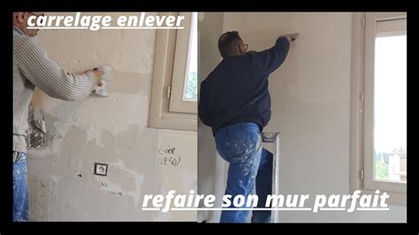 réparer un mur après avoir enlevé le carrelage ou faïence YouTube