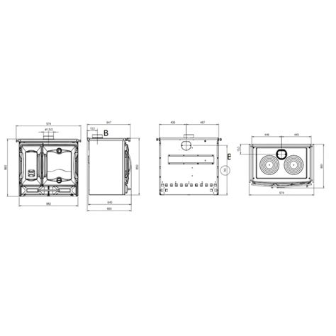 Cuisinière à bois en fonte LA NORDICA Suprema 4 0 10 kW Immersion eco