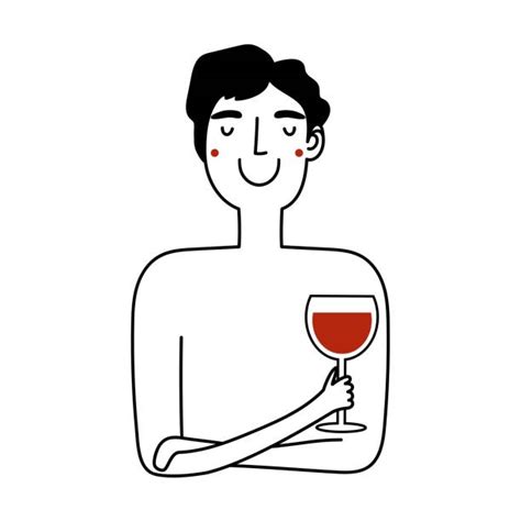 Man Drinking Alcohol Clipart