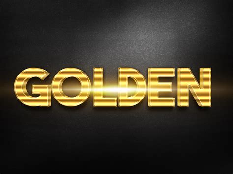 3D Gold Text Effects Add Ons GraphicRiver