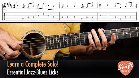 Learn A Complete Jazz Blues Guitar Solo 8 Hot Licks And How They Work Youtube