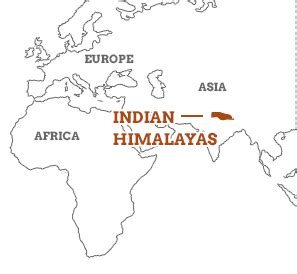 World Map Himalayan Mountains Location
