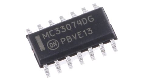 Amplificador Operacional Mc33074dg 5 → 28 V 45mhz Soic 14 Pines Rs