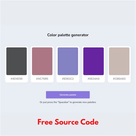 How To Create A Color Palette Generator Using Html Css And Javascript