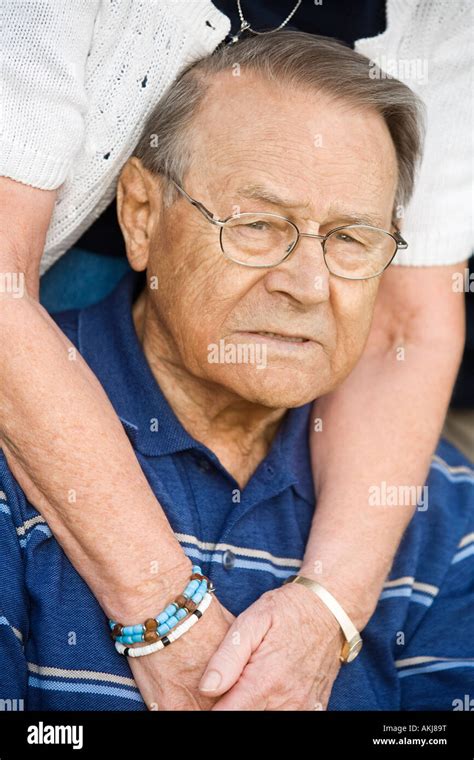 Front View Of Senior Man Stock Photo Alamy