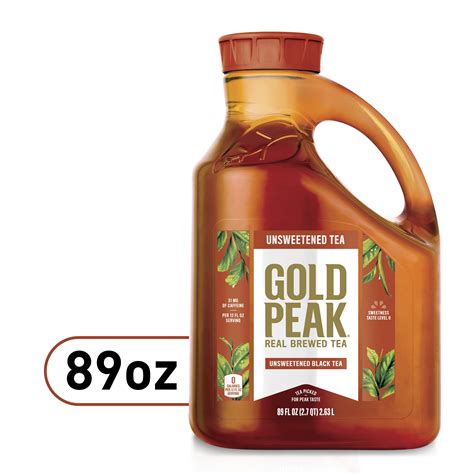 Gold Peak Real Brewed Tea Unsweetened Black Iced Tea Drink 89 Fl Oz