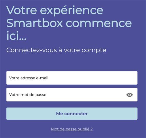 Smartbox Mon Compte Connexion Sur L Espace Client