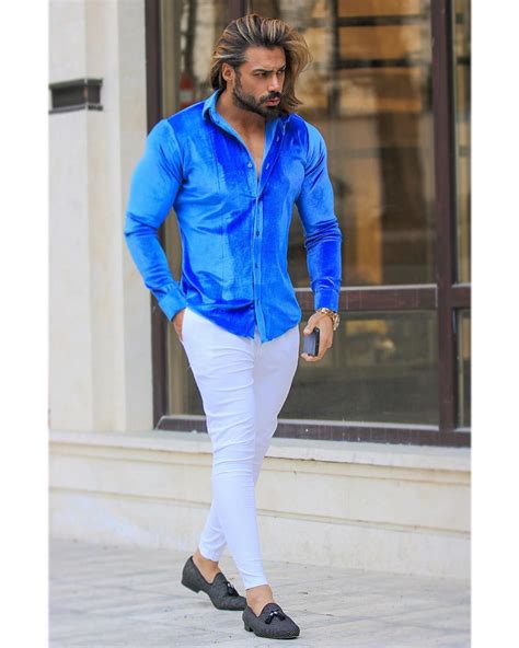 Dapper Hot Guys Designer Dresses Collar Instagram Dress Shirts