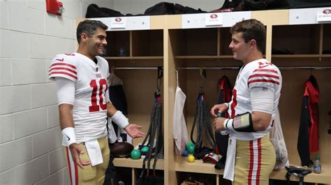 49ers Brock Purdy States Jimmy Garoppolo Didnt Share Qb Sneak Secret Nbc Sports Bay Area