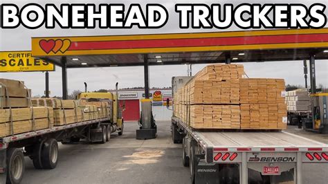 More BONEHEAD TRUCKERS Blocking FUEL ISLANDS YouTube