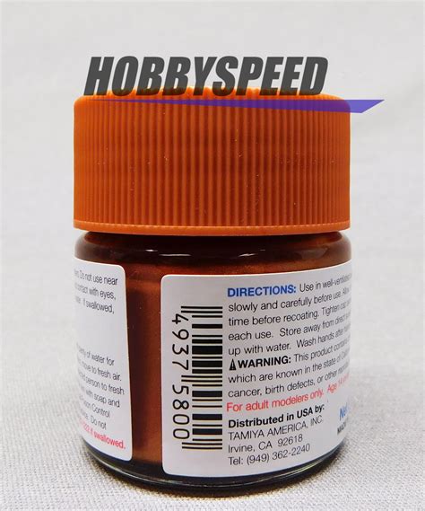 Tamiya X 34 Acrylic Paint Metallic Brown Gloss 23ml Bottle 81034