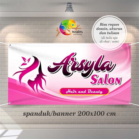 Jual Spanduk Banner Salon Simple Keren Shopee Indonesia