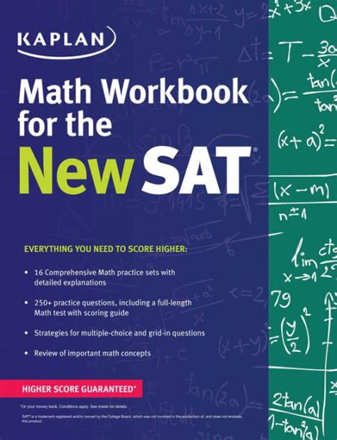 Kaplan Math Workbook For The New Sat By Kaplan Test Prep Paperback