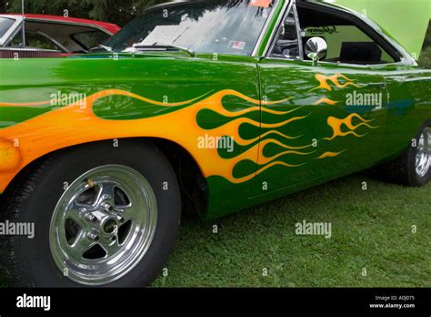 Customized American Muscle Car Stock Photo Alamy