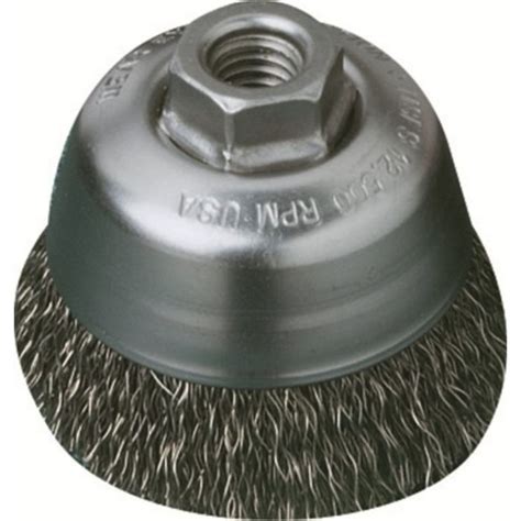 United Abrasives SAIT 2 3 4 X 020 5 8 11 Knot SS Cup Brush