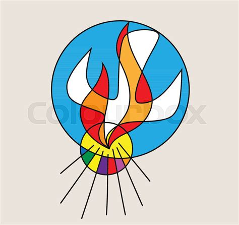 Holy Spirit Logo Stock Vector Colourbox