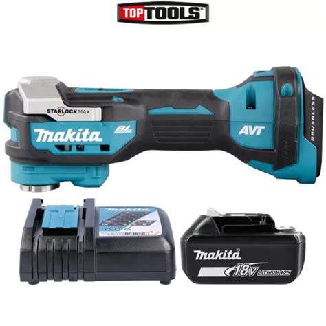 MAKITA DTM52 18V Brushless Starlock Max Multi Tool 1 X 5Ah Battery