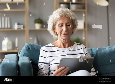 Mature Woman Computer Home Alone Hi Res Stock Photography And Images