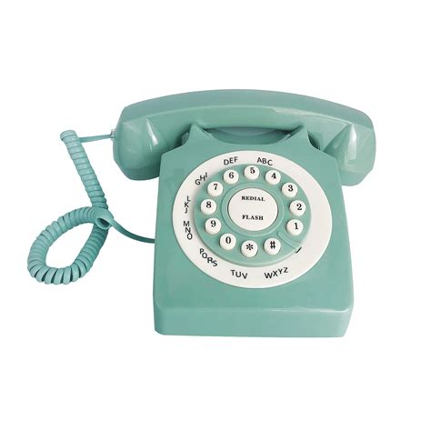 Mua Benotek Beneno Retro Landline Telephone Green Classic Rotary Design