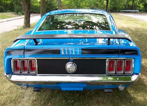 Grabber Blue 1970 Mach 1 Ford Mustang Fastback Photo Detail