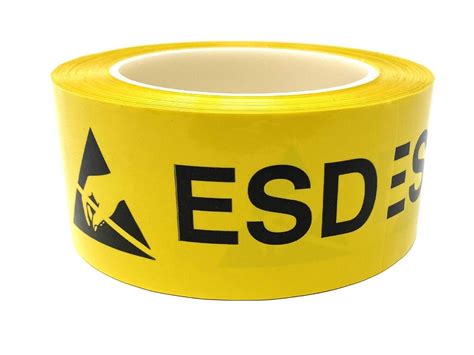 Adhesive Color Yellow Esd Caution Tape For Safety At Roll In Noida