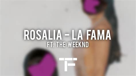 Traduction Fran Aise Rosal A La Fama Ft The Weeknd Youtube