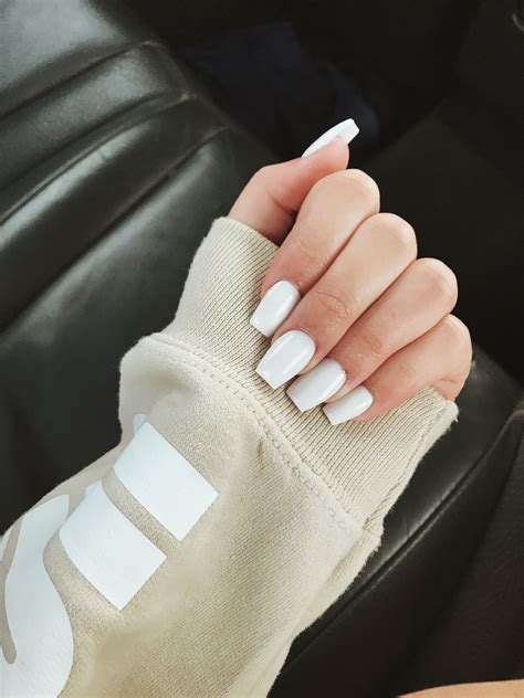 White Acrylic Nails Graduation Nails Short Acrylic Nails White Acrylic Nails