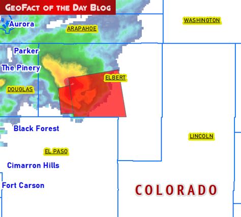 GeoFact of the Day: 6/21/2019 Colorado Tornado Warning