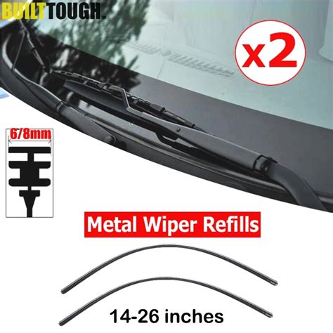 Metal Stents Wiper Strips Insert Rubber Strip Blade Refill Mm Mm Soft