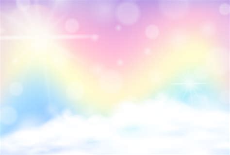 Rainbow Pastel Blurred Sky Background 1541480 Vector Art At Vecteezy