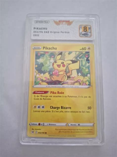 CARTE POKÉMON Pikachu V 052 196 EB11 Origine Perdue SFG 8 EUR 9