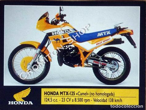 Nº 103 Honda Mtx 125 Camel Super Moto Edicion Comprar En