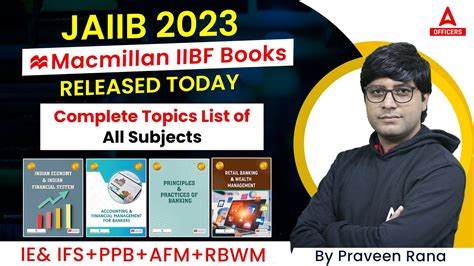 Jaiib New Syllabus Books Released Ie Ifs Ppb Afm Rbwm