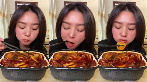 Asmr Mukbang Spicy Mutton Curry Huge Spicy Quail Egg Curry Rice