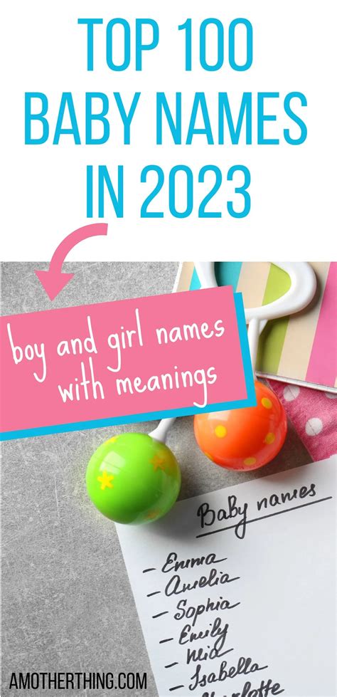 Top Baby Names for 2023 | It's a Mother Thing