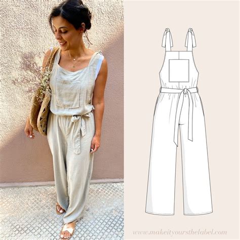 Dungarees Jumpsuit Leyla Tutorial Pattern Xs Xxl