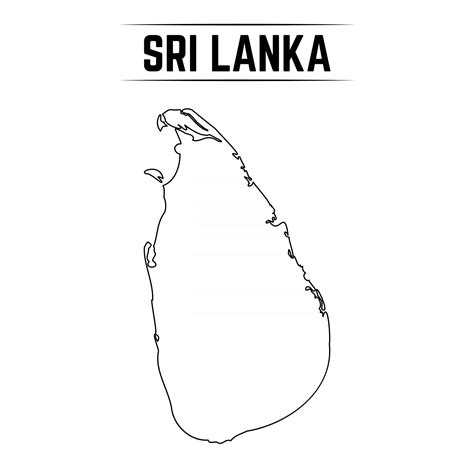 Sri Lanka Map Line Drawing Map Of Sri Lanka Map Line Drawing The Best