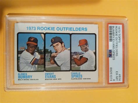 1973 Topps 614 Rookie Outfielders Evans Bumbry PSA 6 Centered EBay