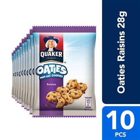 Quaker Oaties Raisins 28g Pack Of 10 Lazada Ph