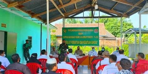 Koramil Merapi Gelar Giat Komsos Bersama Komponen Tripika Tiga