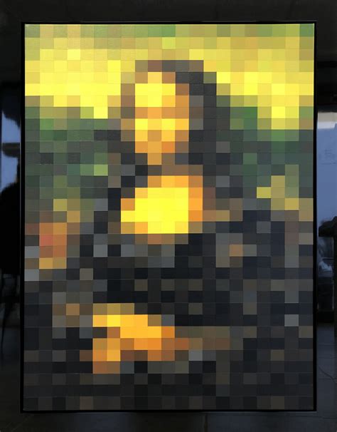 Pixels Mona Lisa La Joconde Marie Kvk