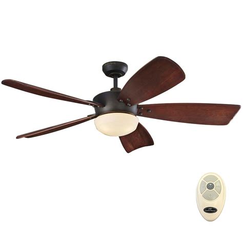 60 Bronze Ceiling Fan With Light And Remote | Shelly Lighting