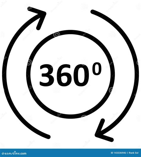 360 Degree Camera Isolated Vector Icon Which Can Easily Modify Or Edit