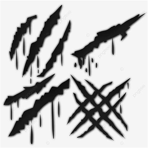 Bear Claw Marks Clipart Transparent Png Hd Animal Claw Marks Black