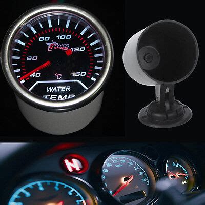 Pointer 2 52mm Car Smoke Len LED Water Temp Temperature Gauge Pod