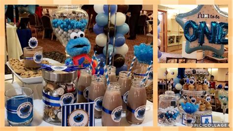 Birthday Idea Alyaans 1st Birthday Cookie Monster Theme Party