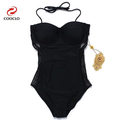 Cooclo 2019 New One Piece Swimsuit Mesh Gauze Plus Size Swimwear Women Bathing Suit Beachwear